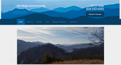 Desktop Screenshot of blueridgelandsurvey.com